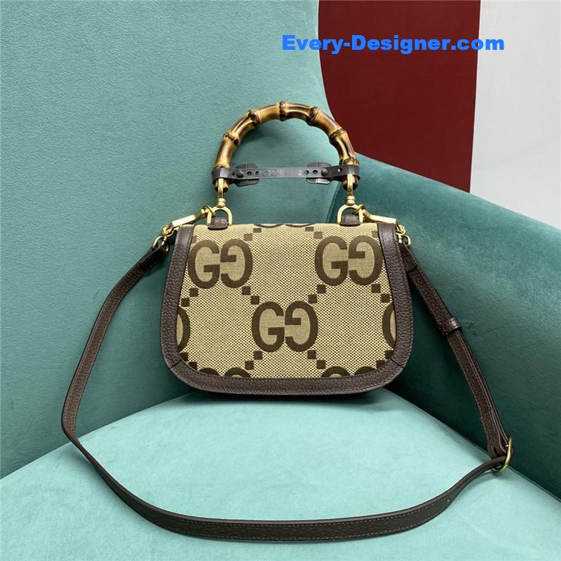 Gvc*1 gg bamboo jumbo small top handle bag