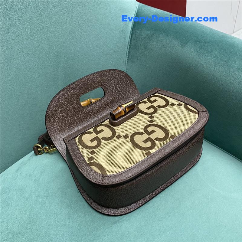 Gvc*1 gg bamboo jumbo small top handle bag