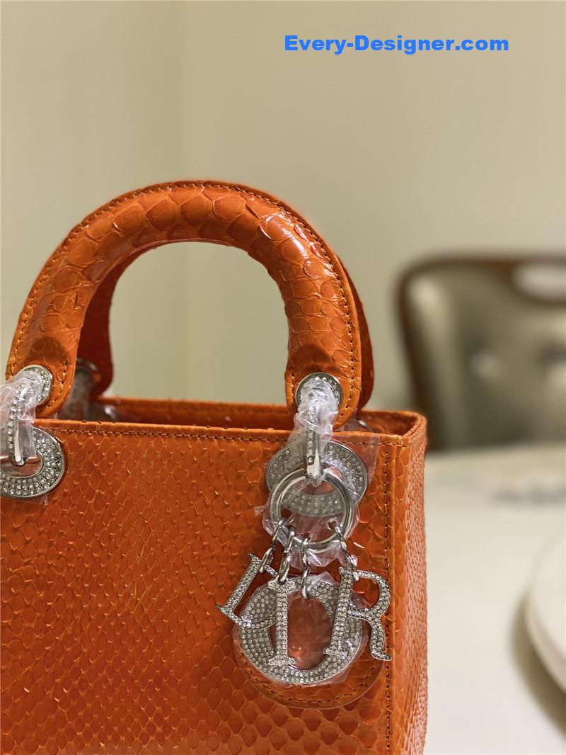 D10r limited edition mini python leather lady bag