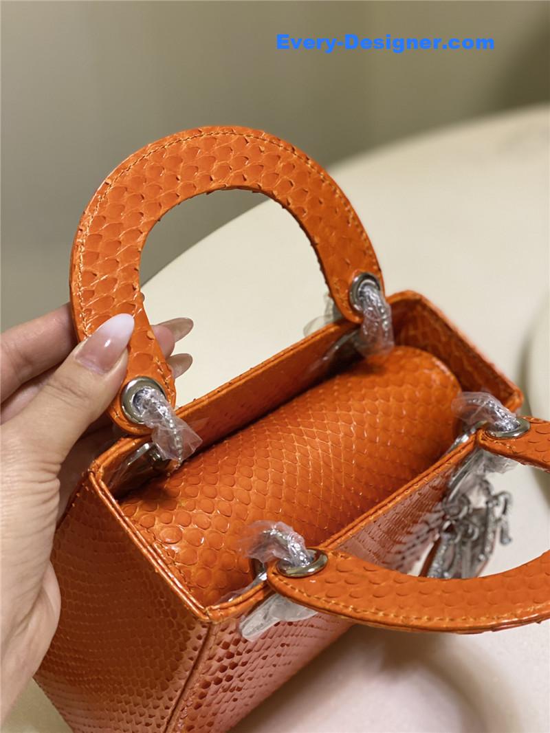 D10r limited edition mini python leather lady bag