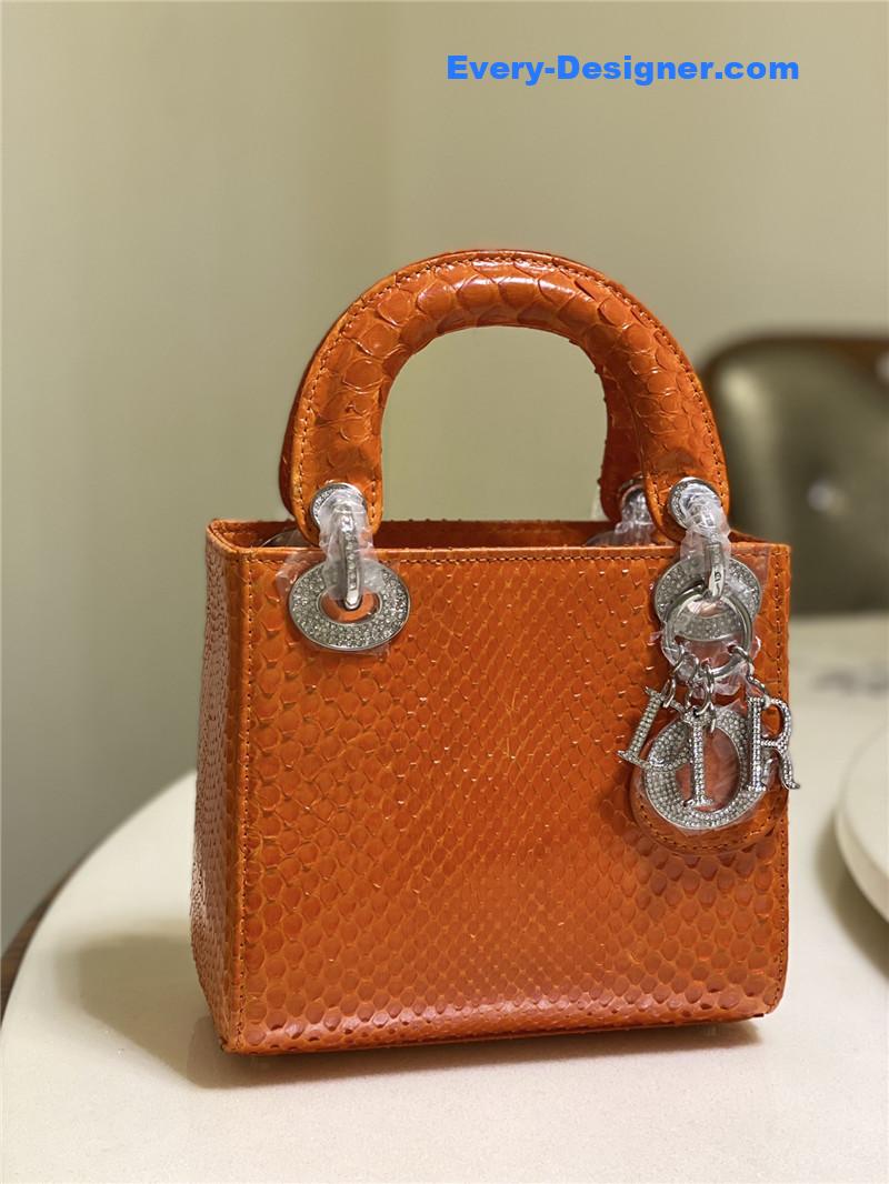 D10r limited edition mini python leather lady bag