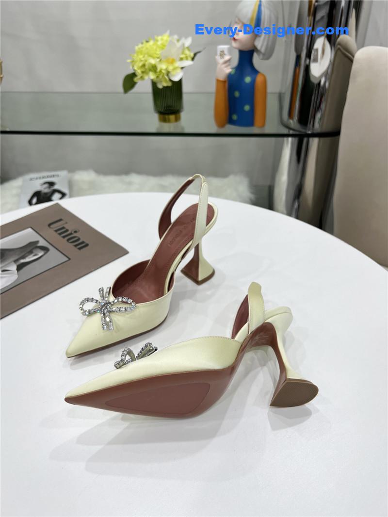 AMINA MUADDI high-end rhinestone original buckle pumps