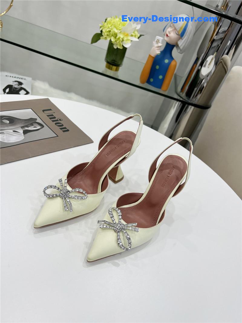 AMINA MUADDI high-end rhinestone original buckle pumps