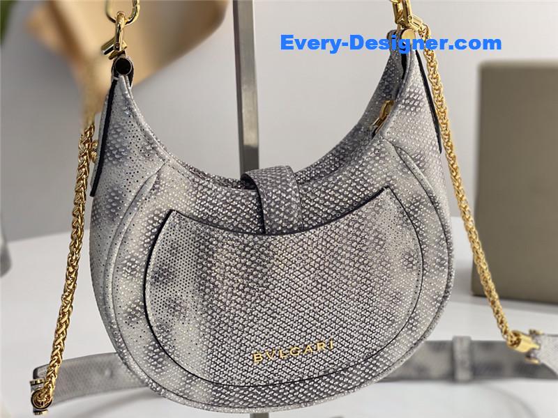 Bv1g*ai mini serpenti leather hobo bag