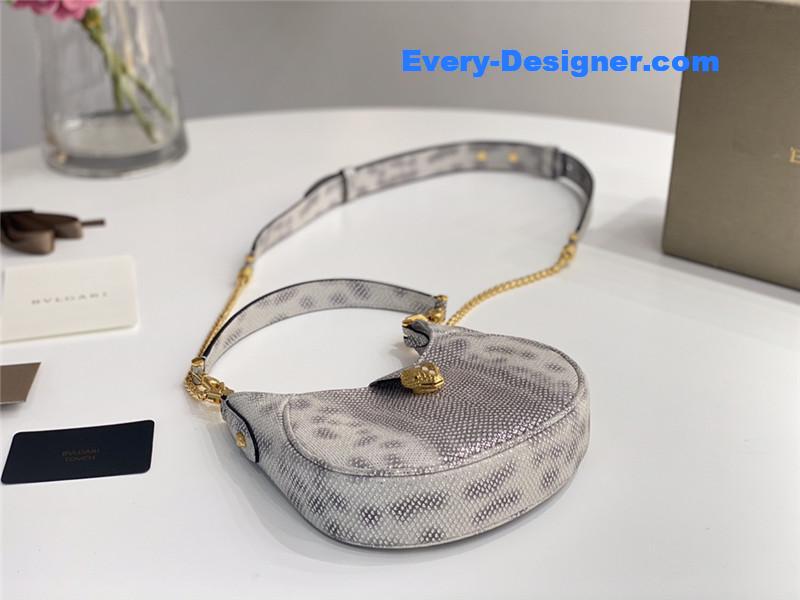 Bv1g*ai mini serpenti leather hobo bag