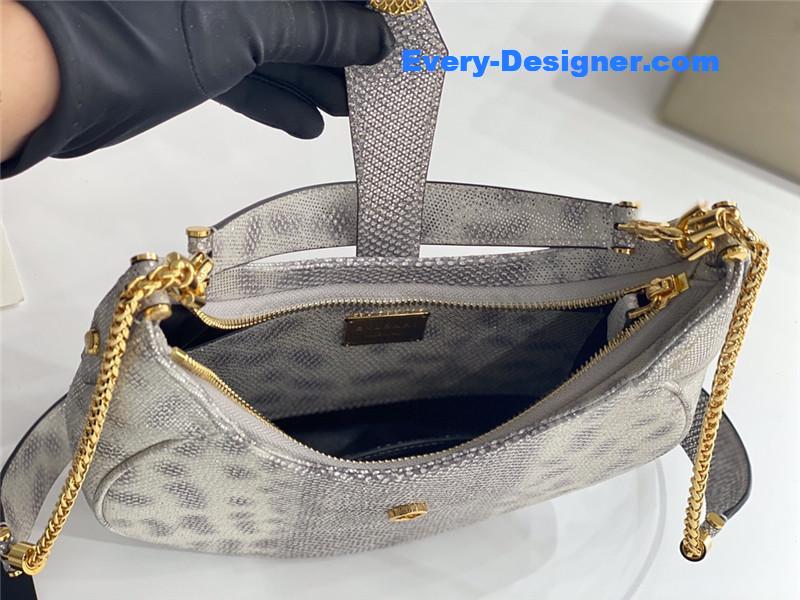 Bv1g*ai serpenti leather hobo bag