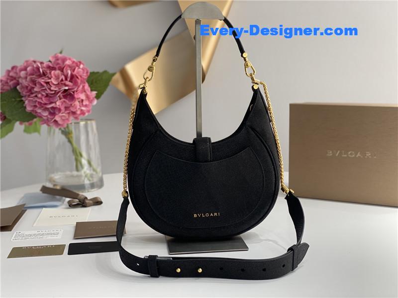 Bv1g*ai serpenti leather hobo bag