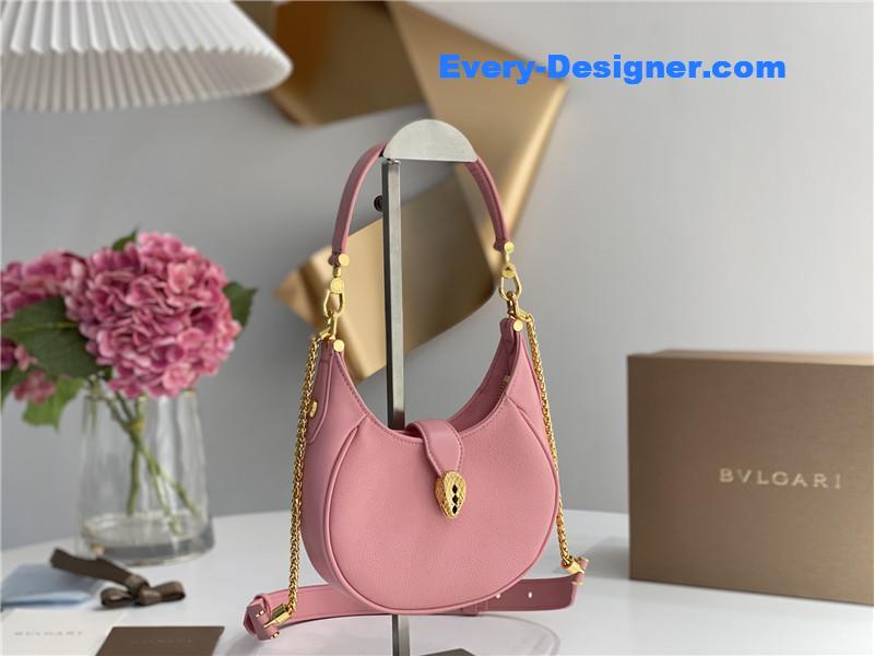 Bv1g*ai mini serpenti leather hobo bag