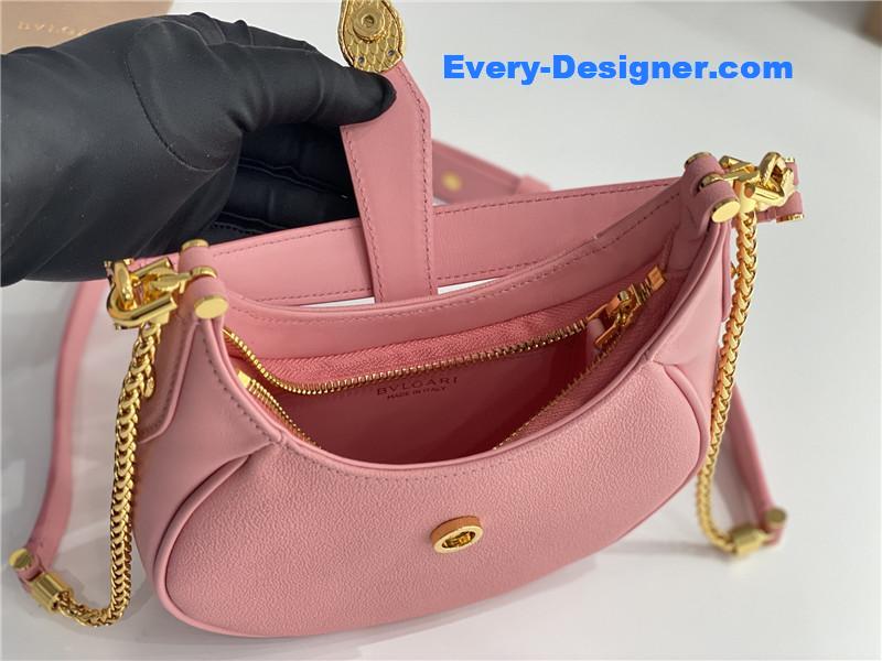 Bv1g*ai mini serpenti leather hobo bag