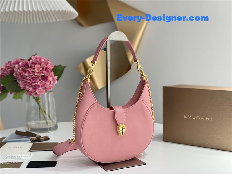 Bv1g*ai serpenti leather hobo bag