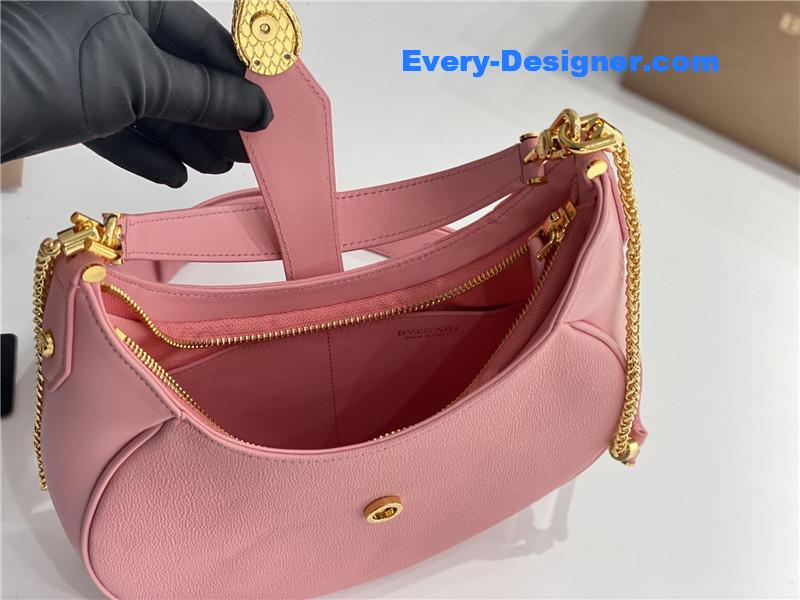 Bv1g*ai serpenti leather hobo bag