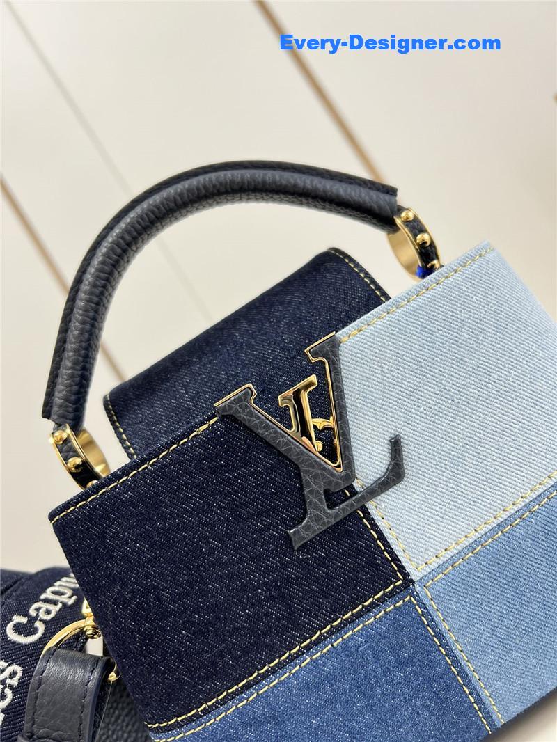 l0vis Vvtt0n lv capucines mini denim bag
