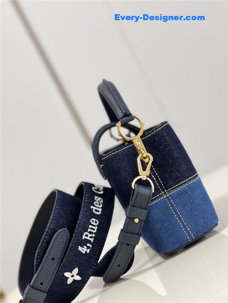 l0vis Vvtt0n lv capucines mini denim bag