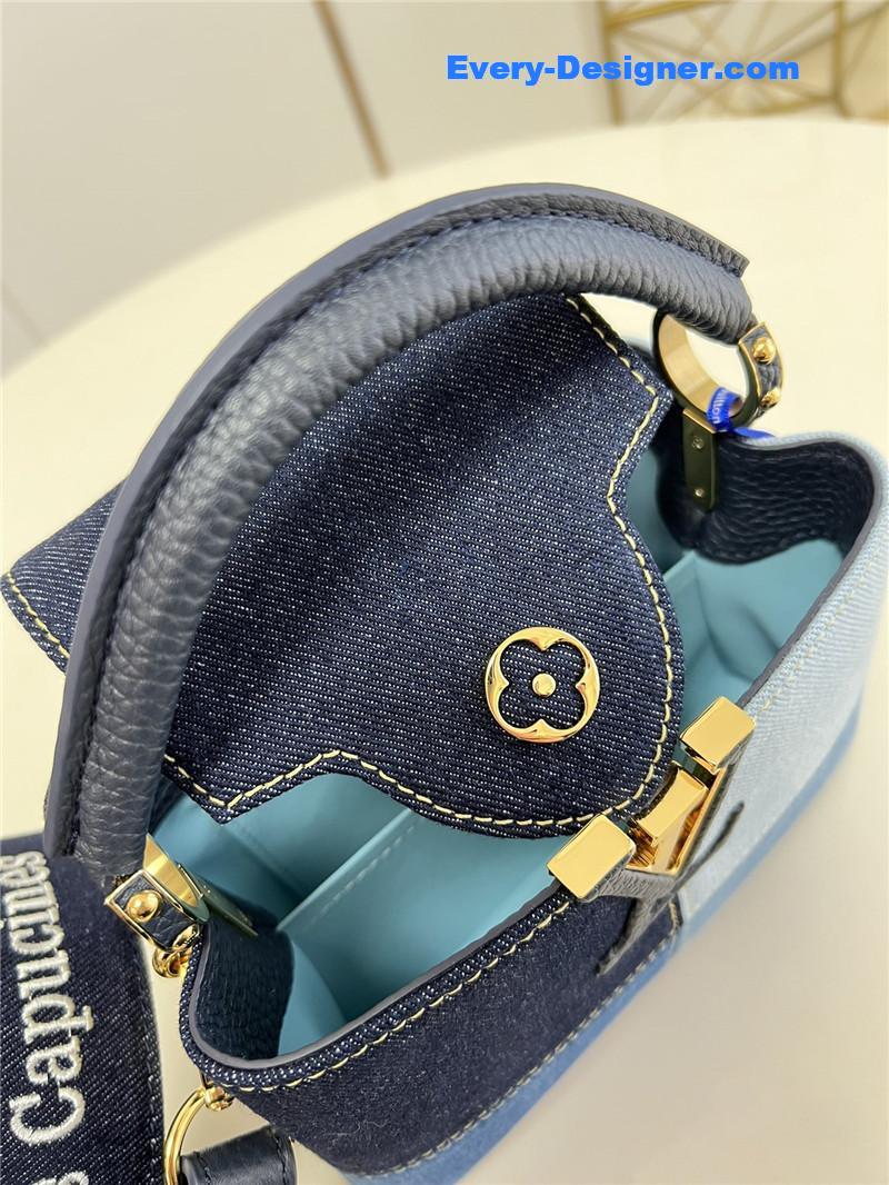 l0vis Vvtt0n lv capucines mini denim bag