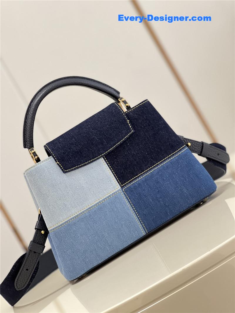 louis vuitton lv capucines bb denim bag