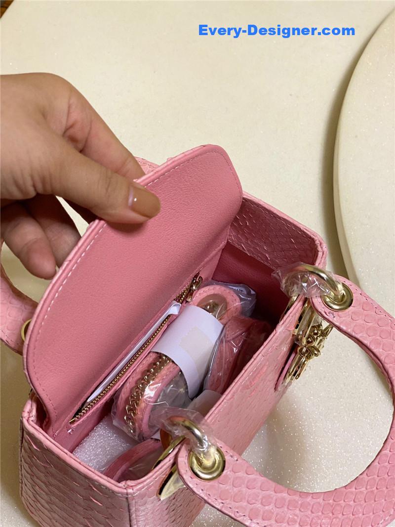 D10r limited edition mini python leather lady bag