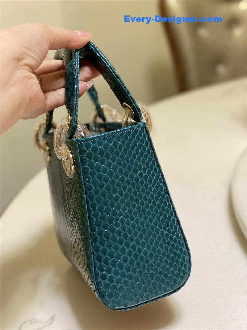D10r limited edition mini python leather lady bag
