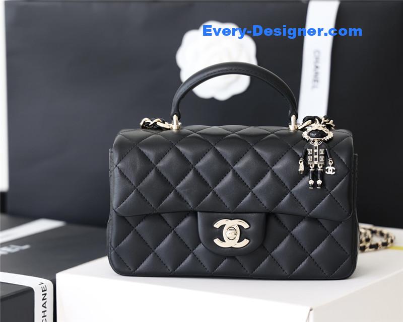 Ch**el cf mini handle flap bag
