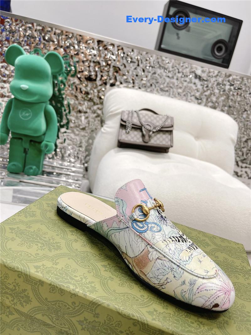 Gvc*1 horsebit half slippers