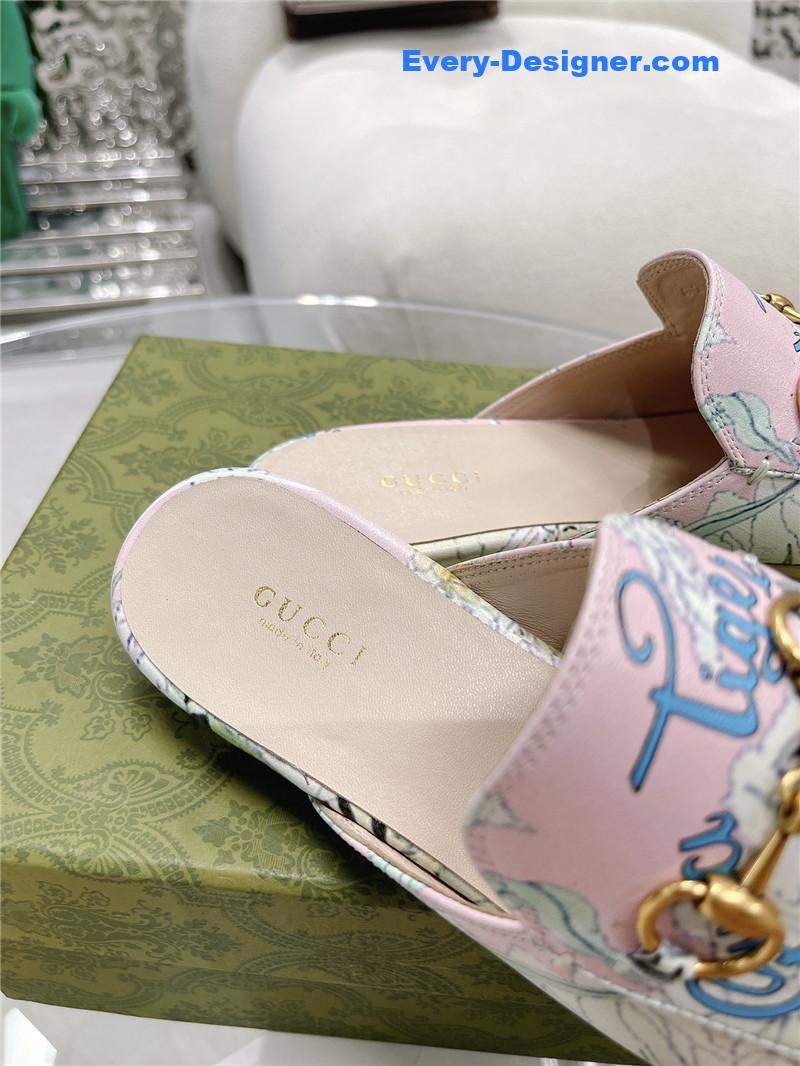 Gvc*1 horsebit half slippers