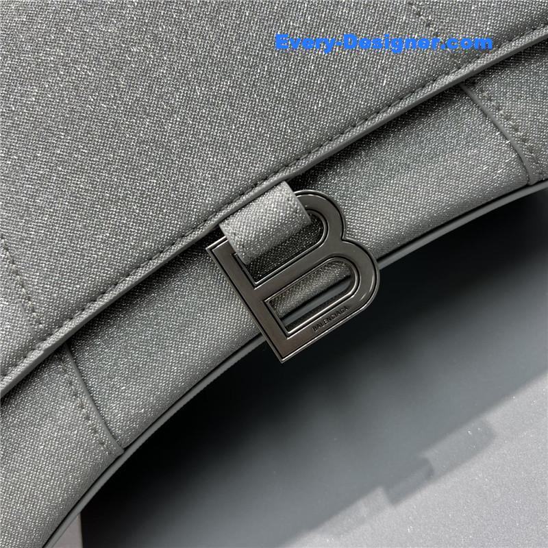 Ba1en*iaga hourglass bag silver