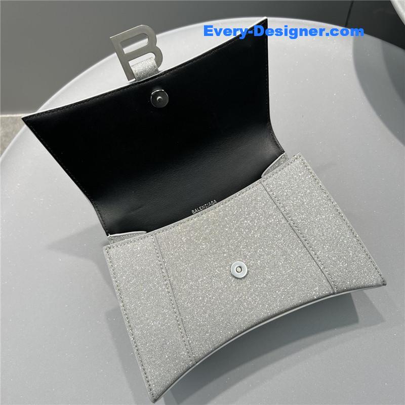 Ba1en*iaga hourglass bag silver