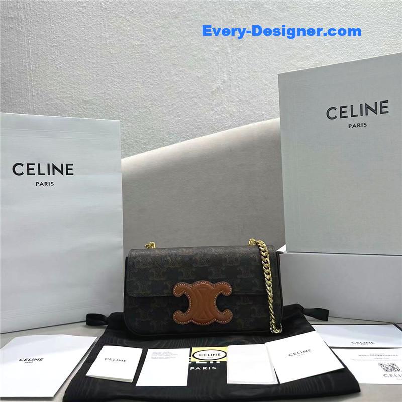 Ce1i*e triomphe chain shoulder bag