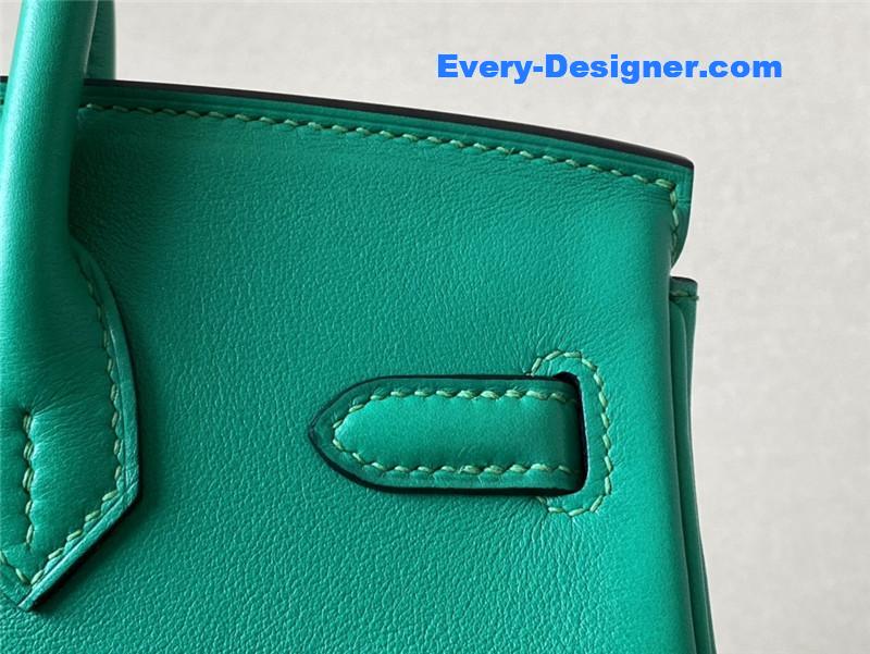Hermes Green Swift Birkin 25 Bag
