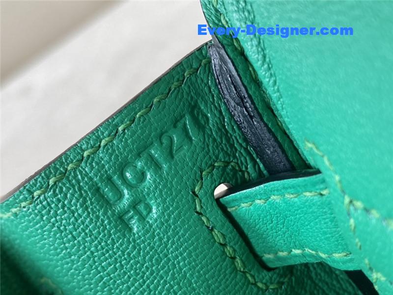 Hermes Green Swift Birkin 25 Bag