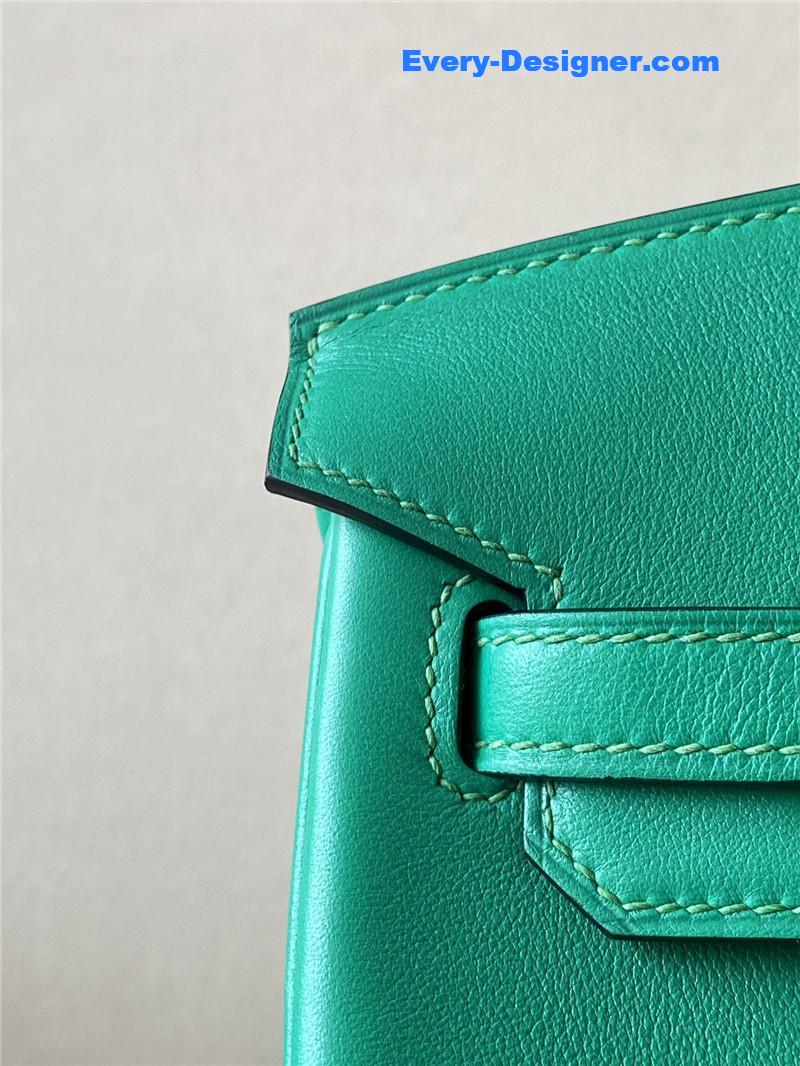 Hermes Green Swift Birkin 25 Bag