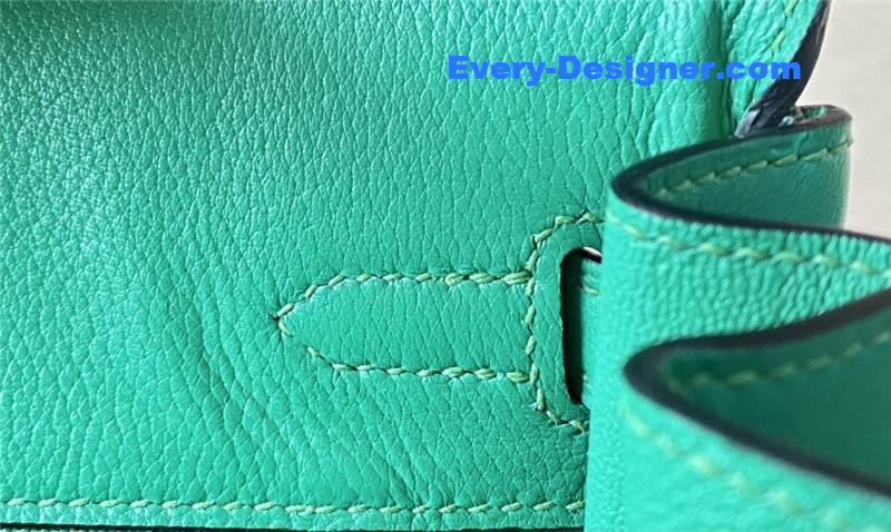 Hermes Green Swift Birkin 25 Bag