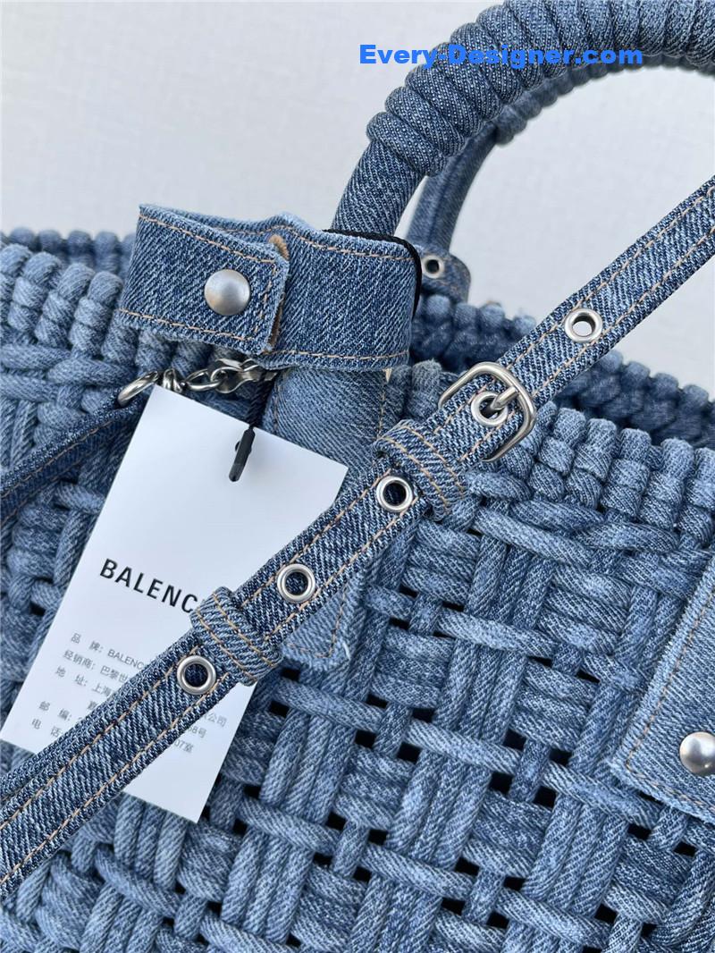 Ba1en*iaga bistro basket denim