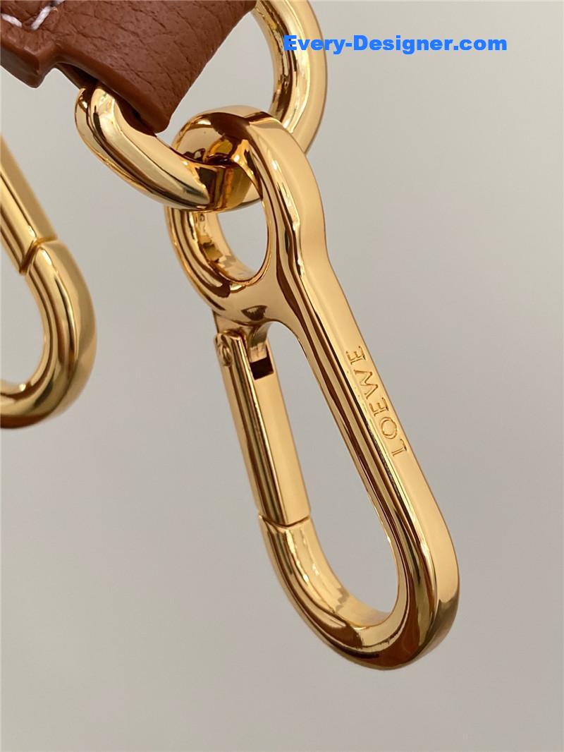 L0ew* woven basket gingham bag