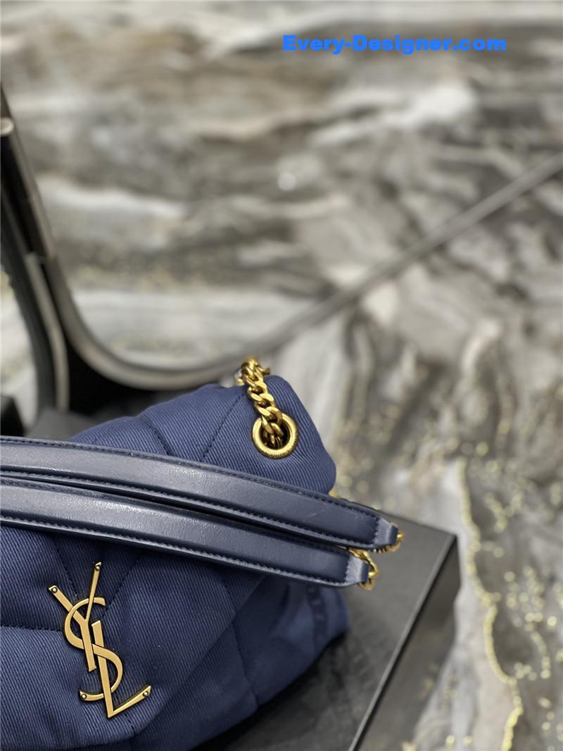 Y51 loulou puffer denim shoulder bag