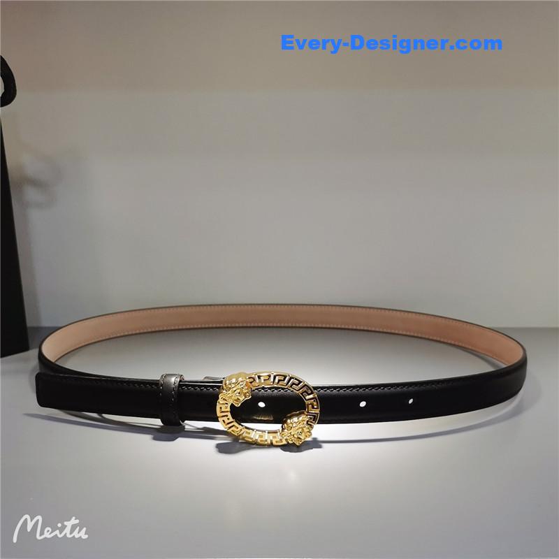 Versace 2.0 collar buckle rivet belt