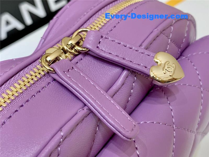 ch**el D1am0nd heart bag purple