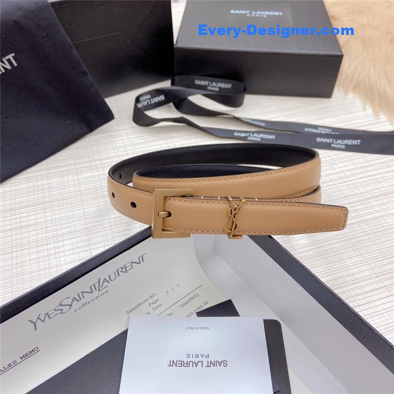 Y51 logo leather belt