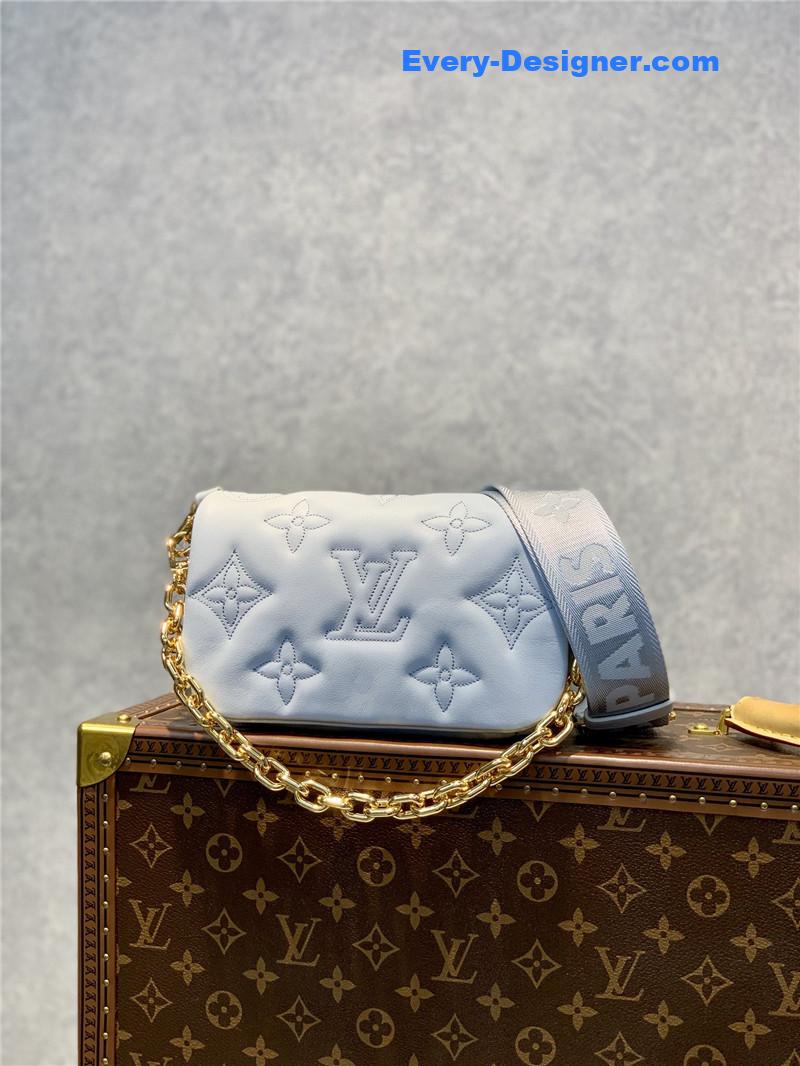 louis vuitton lv bubblegram wallet on strap bag