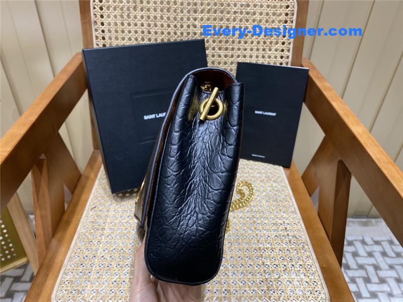 Y51 kate crocodile embossed leather bag