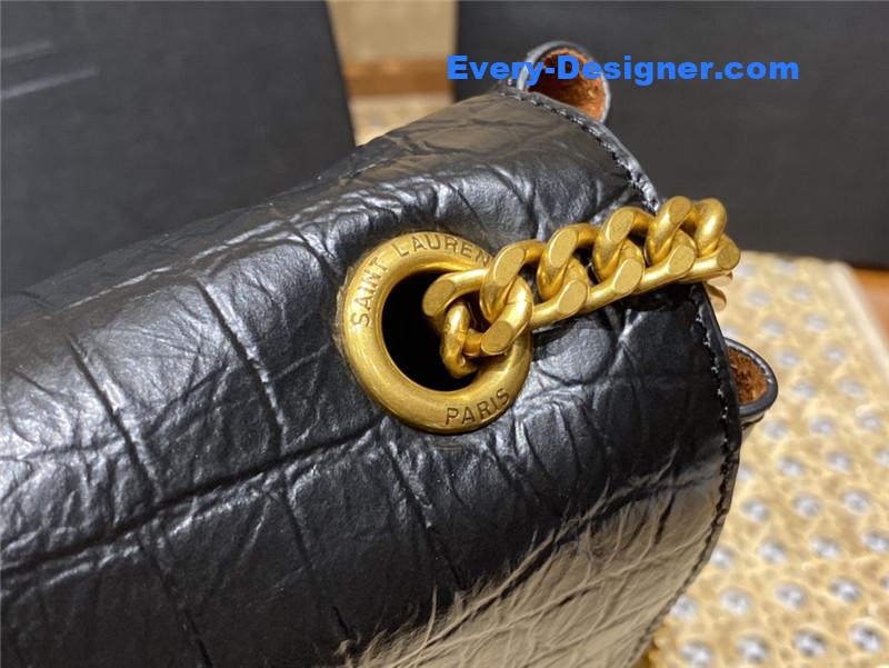 Y51 kate crocodile embossed leather bag