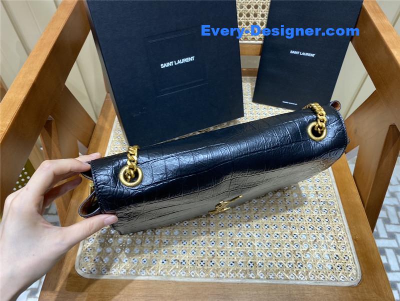 Y51 kate crocodile embossed leather bag