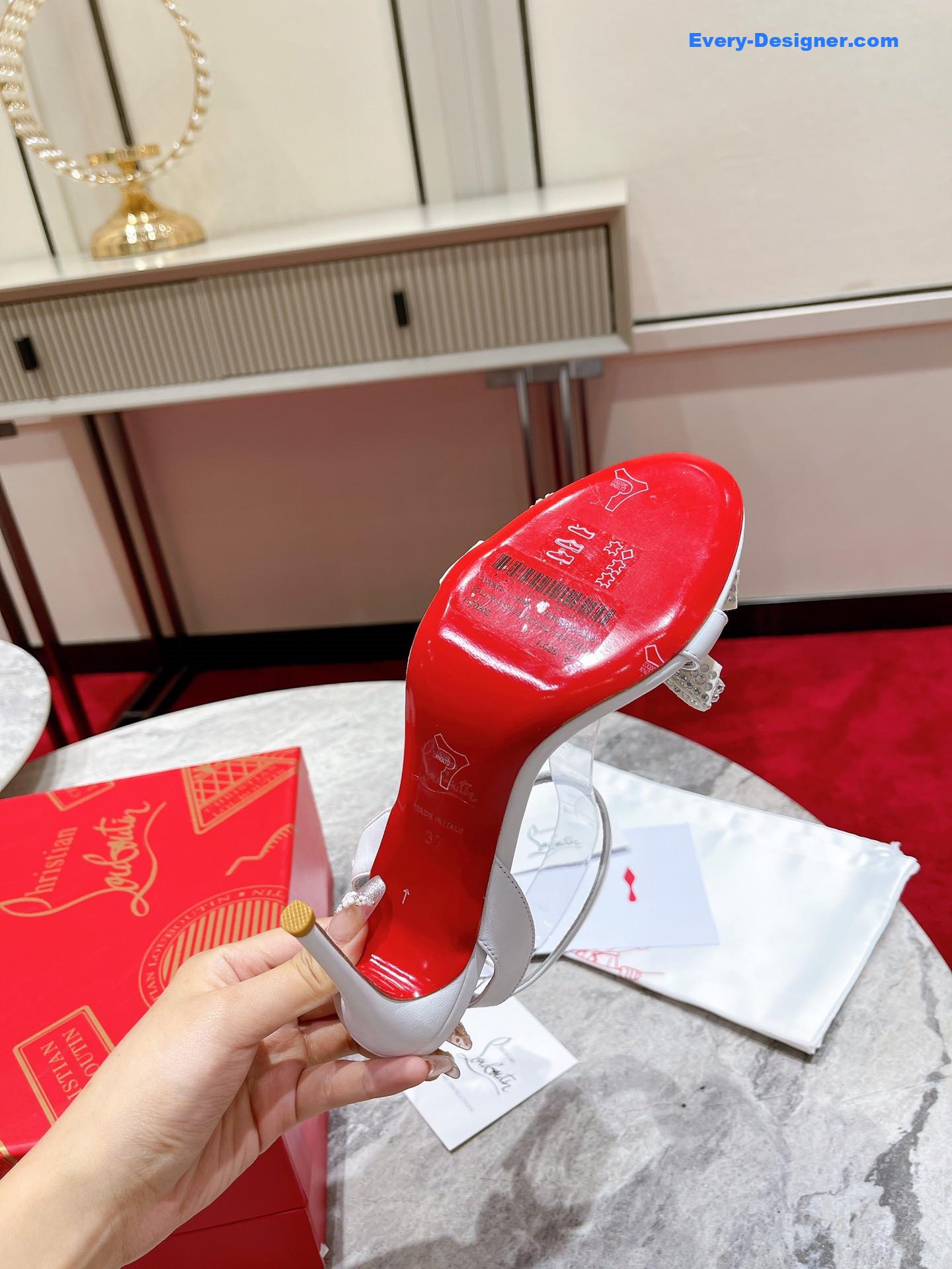 Chr1st1an louboutin strappy bow sandals