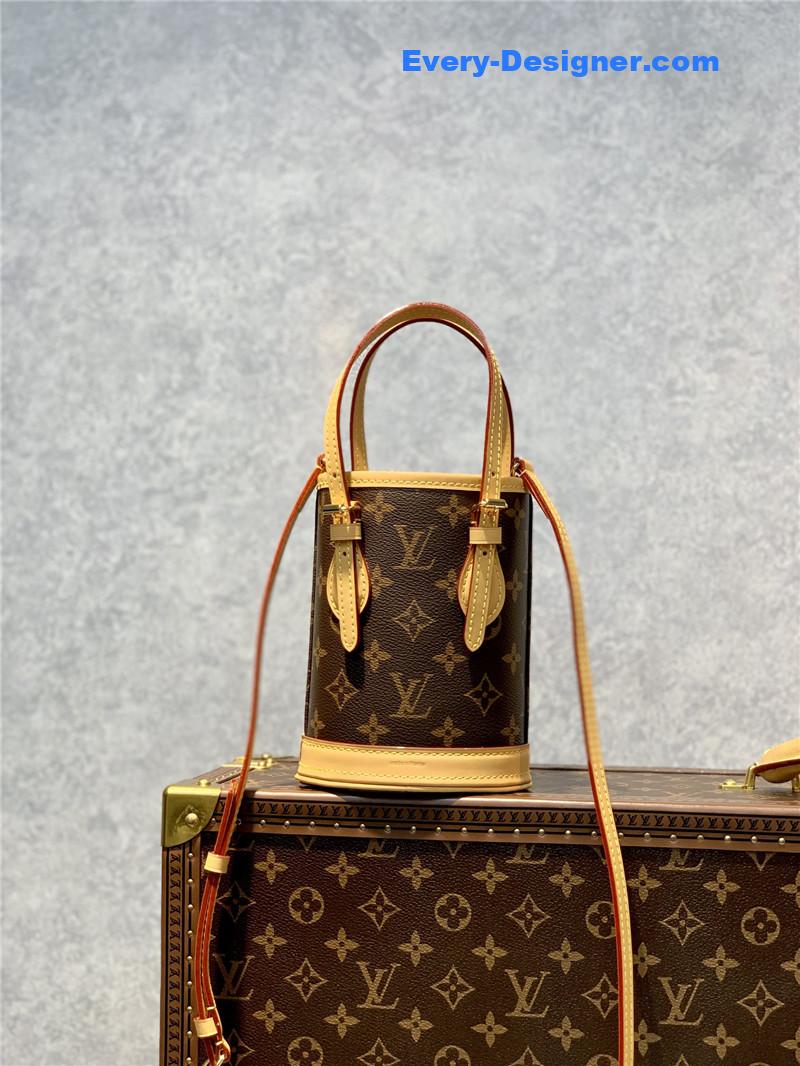 louis vuitton lv nano bucket monogram bag