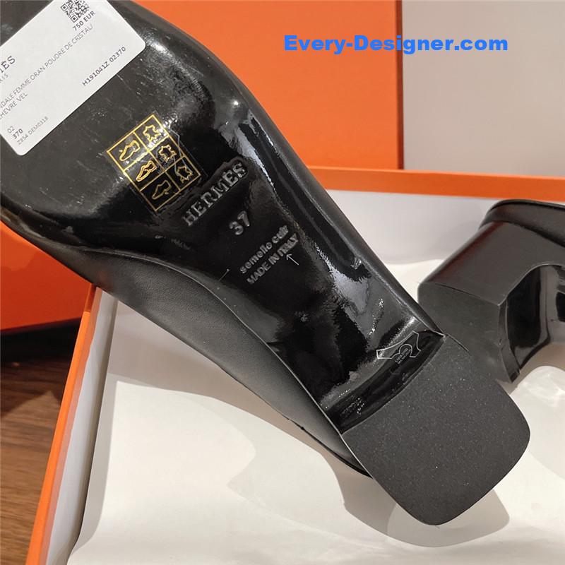 H**me5 muller chunky heel slippers