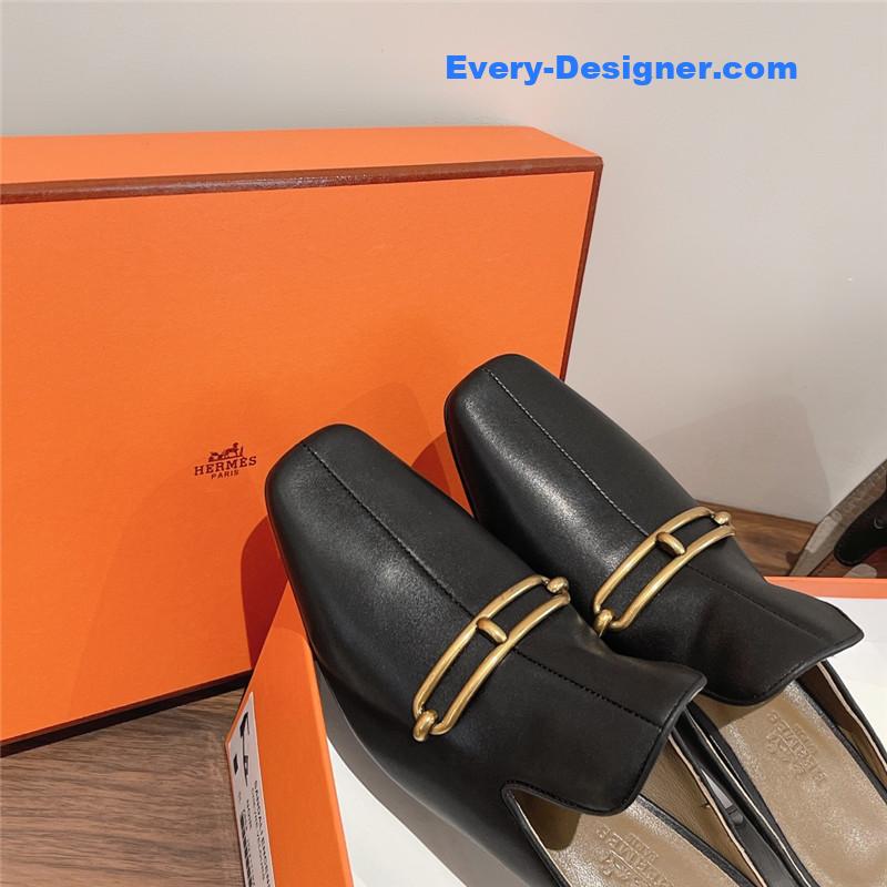 H**me5 muller chunky heel slippers