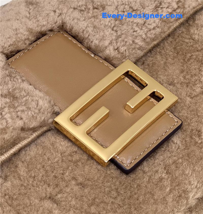 F**di lambswool baguette bag