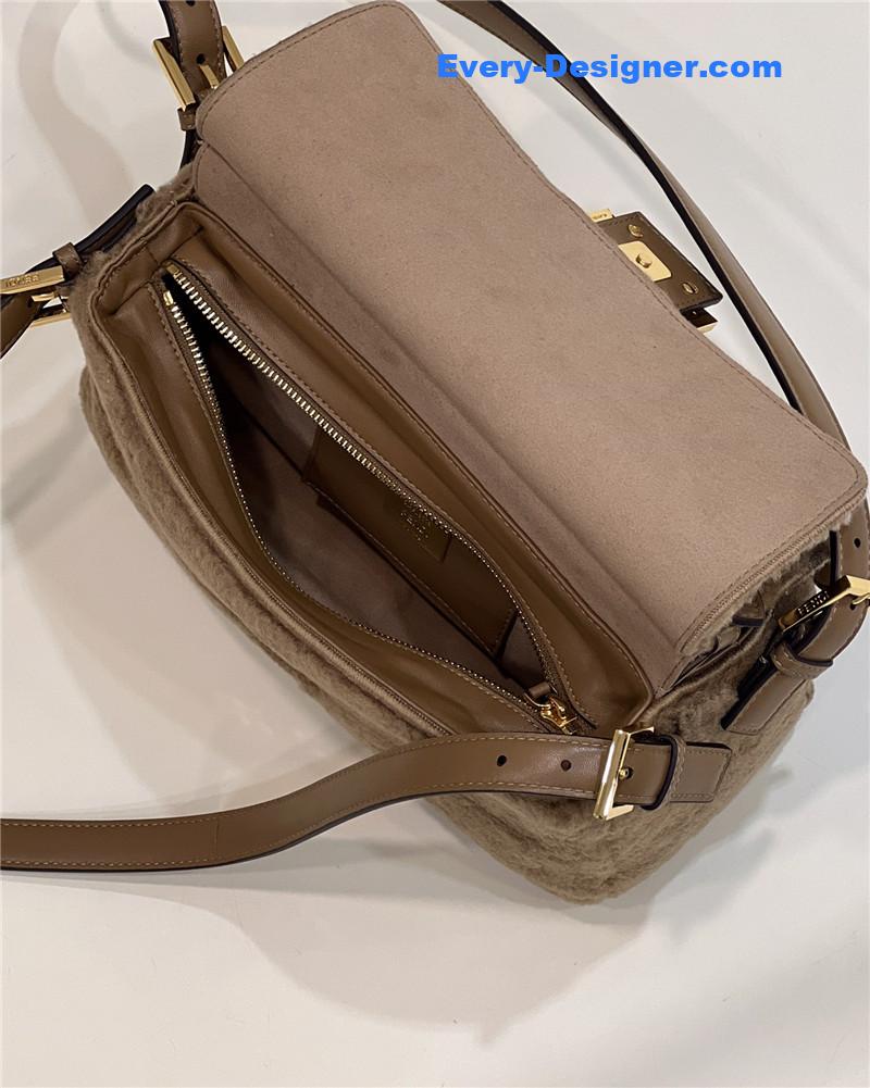 F**di lambswool baguette bag