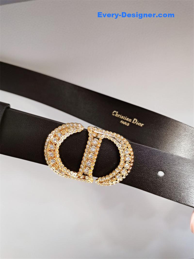 D10r cd black leather belt