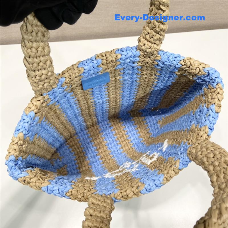 Pra*a raffia tote bag
