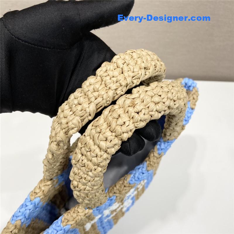 Pra*a raffia tote bag